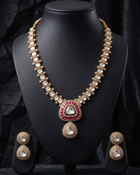 Heena Gulnaar Polki Set | Zestro Premium Jewellery