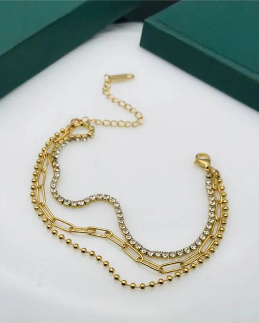 Glimmer Link Stack Bracelet