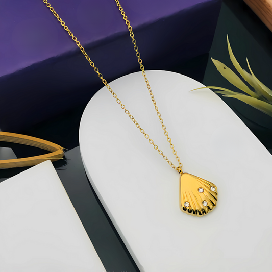 Golden Shell Pendant