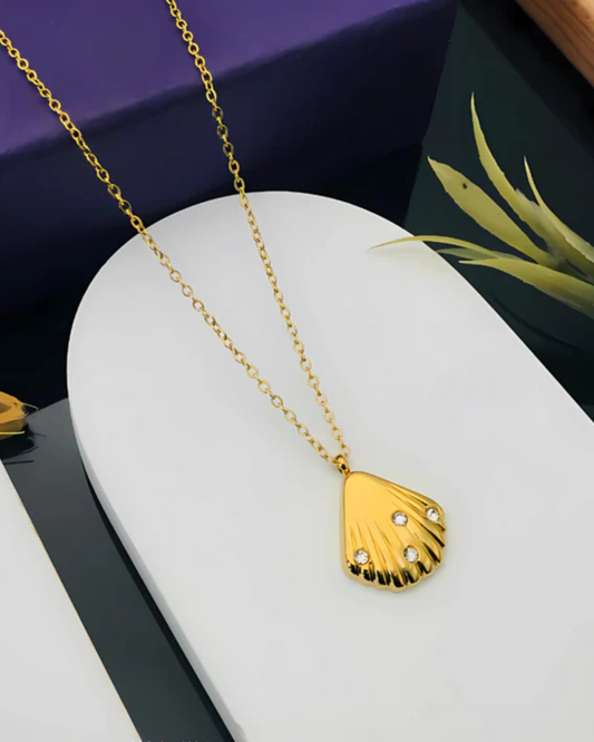 Golden Shell Pendant