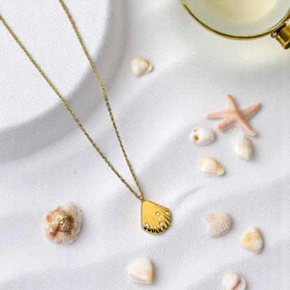 Golden Shell Pendant