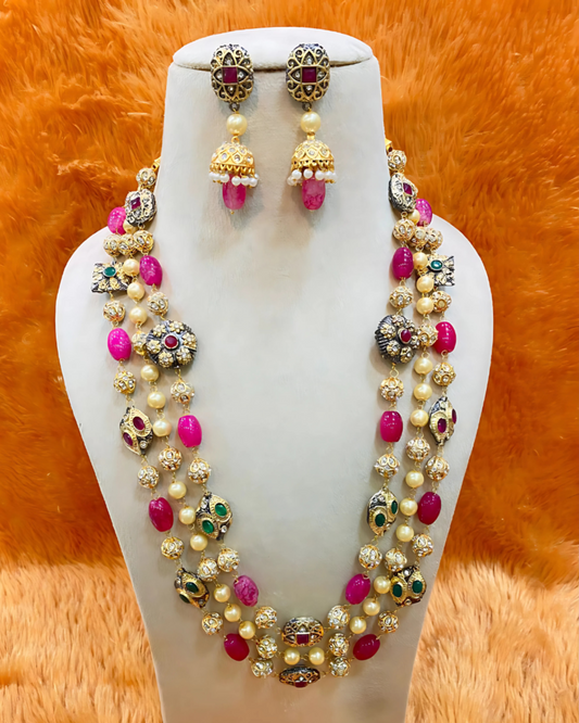 Multi-Colored Layered Mala