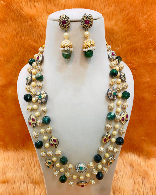 Multi-Colored Layered Mala