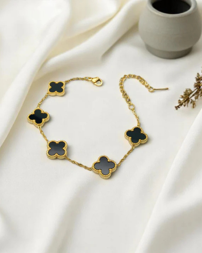 Noir Clover Bracelet