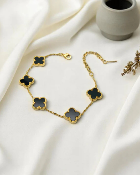 Noir Clover Bracelet