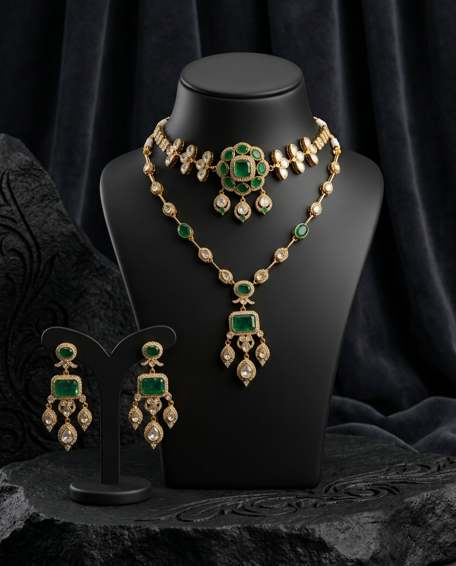Veyara Kundan Necklace Set