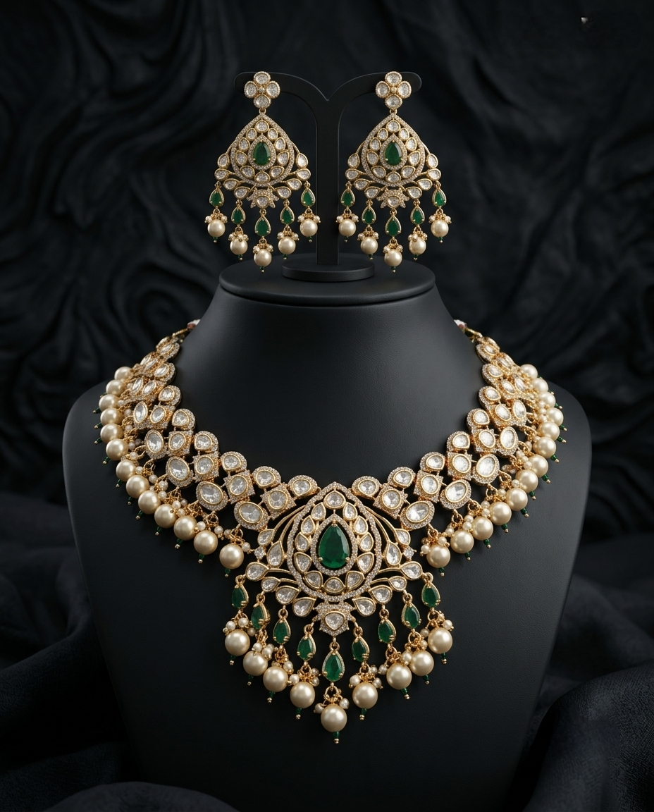 Alesha Kundan Bridal Set