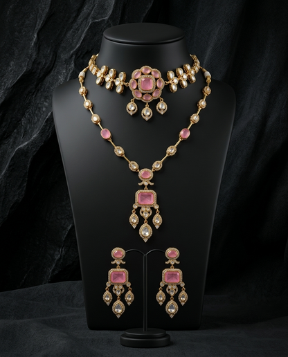 Veyara Kundan Necklace Set