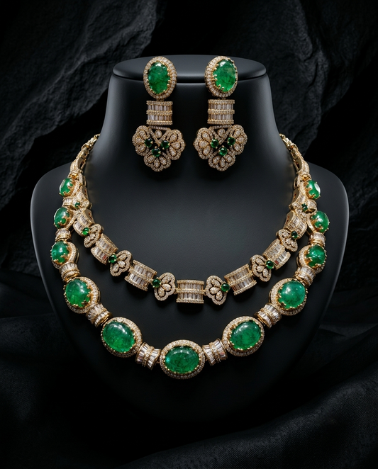 Vaasu Two Layered Necklace Set