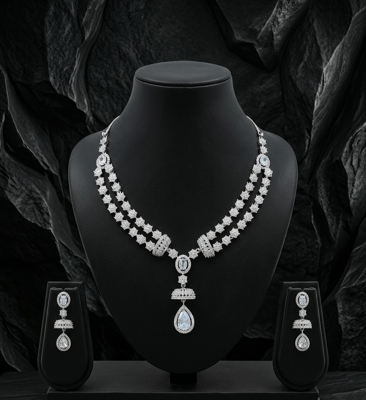 Aadhya Luxe AD Necklace Set