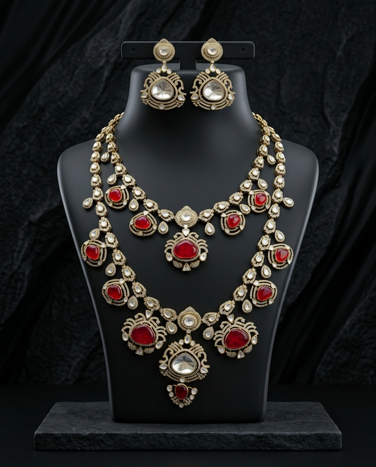 Eshvika Kundan Bridal Necklace Set