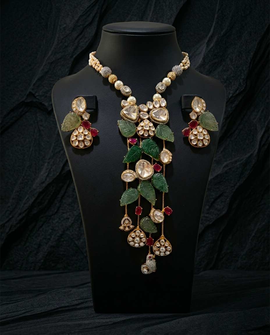 Shahi Gul Kundan Necklace Set