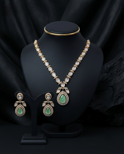 Aaradhya Teardrop Necklace Set