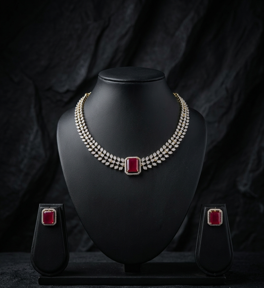 Naavi AD Necklace Set