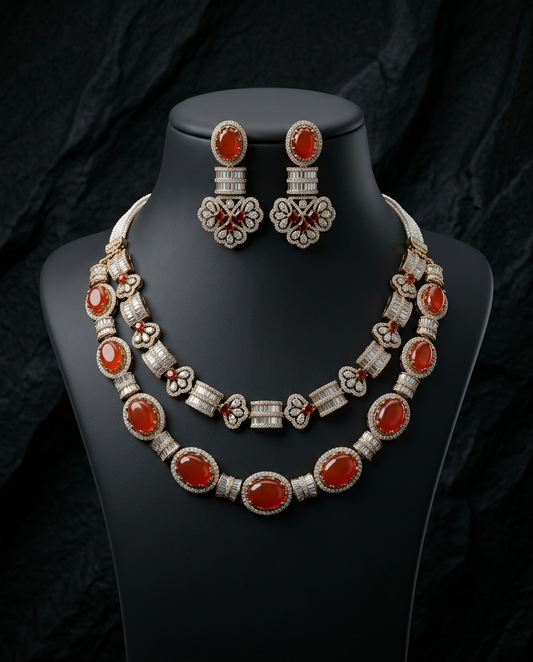Vaasu Two Layered Necklace Set
