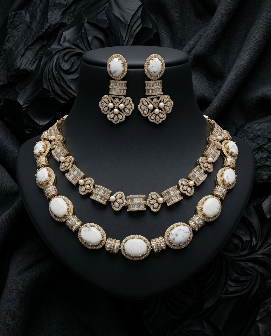 Vaasu Two Layered Necklace Set