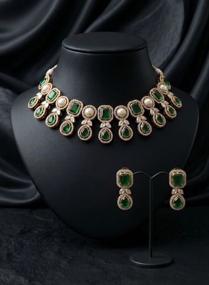 Anvisha Necklace Set | Zestro Premium Imitation Jewellery