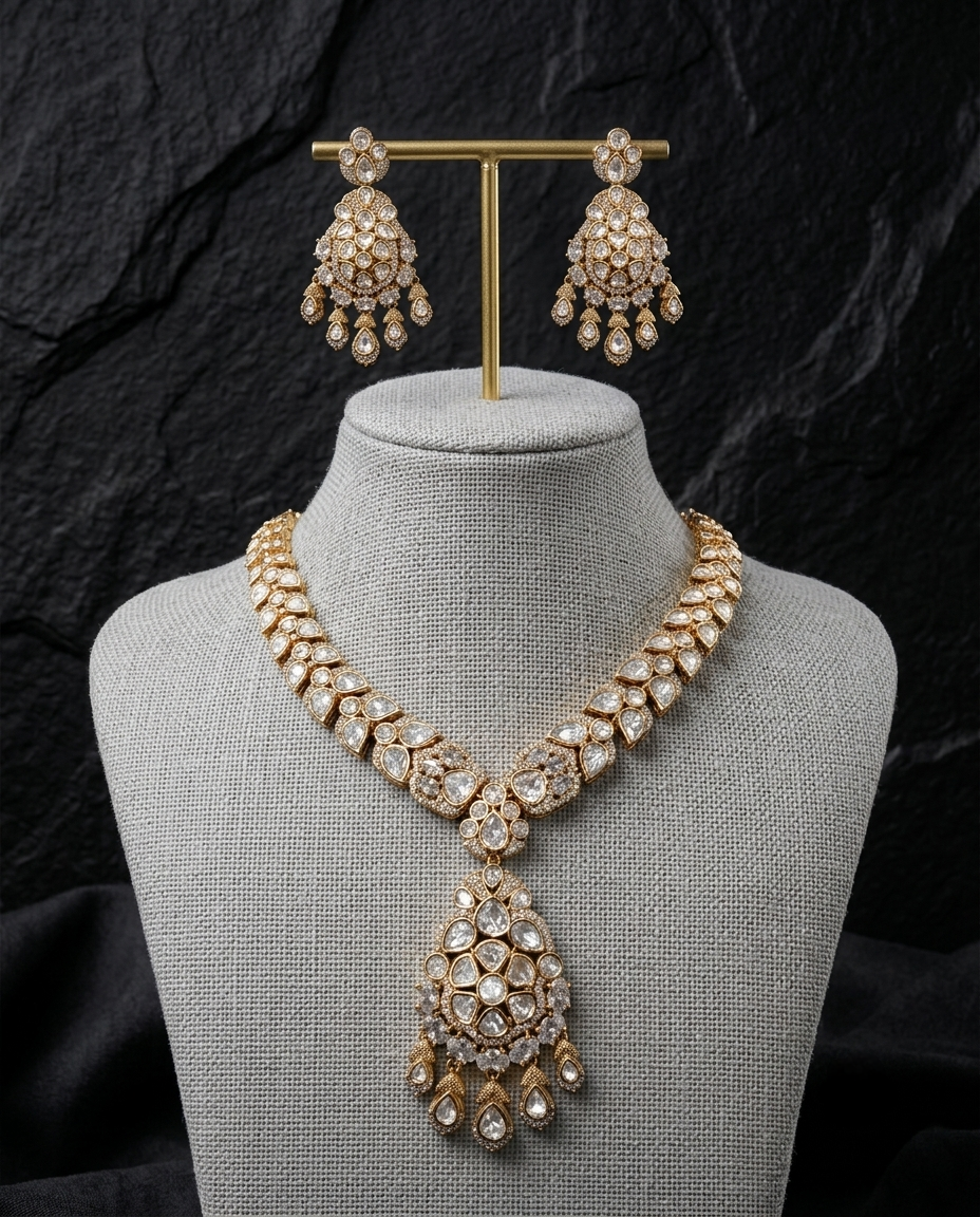 Aadhira Kundan Necklace Set