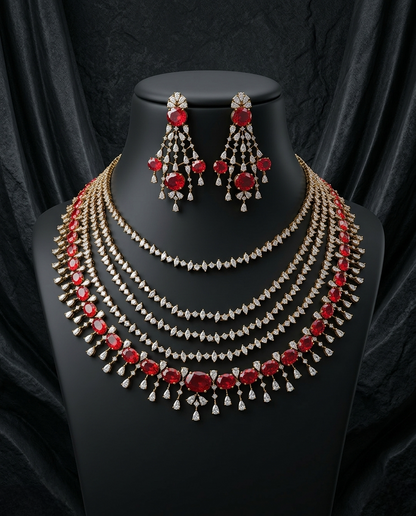 Grand Cascade Necklace Set