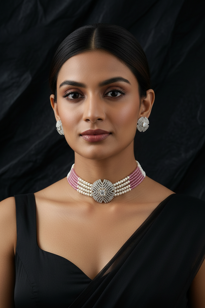 Nooréa Pearl Choker - View 5 | Zestro Luxury Jewellery