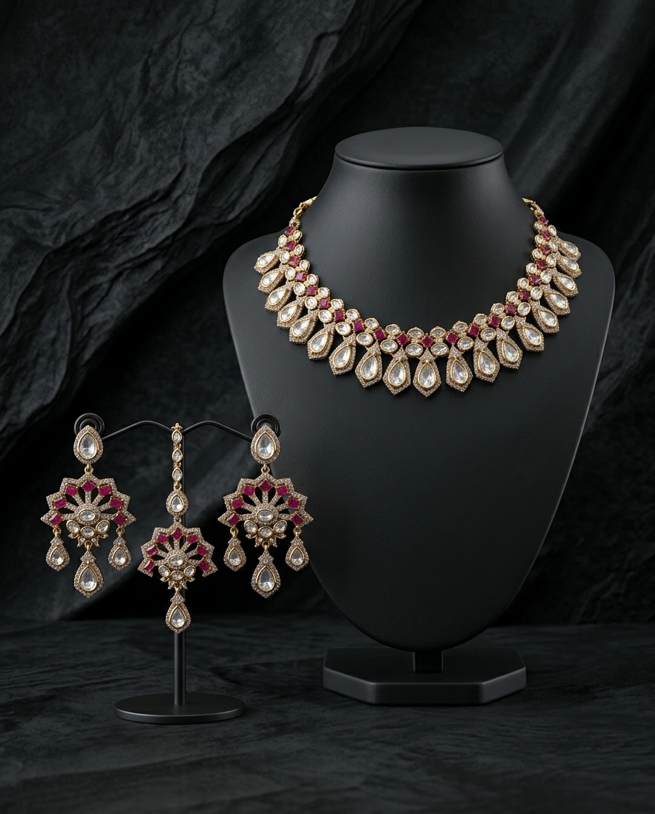 Aadhira Kundan Necklace Set
