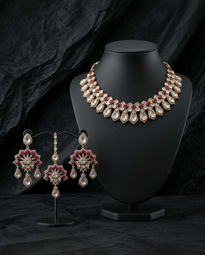 Aadhira Kundan Necklace Set