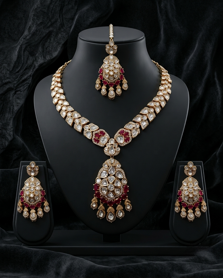 Aadhira Kundan Necklace Set