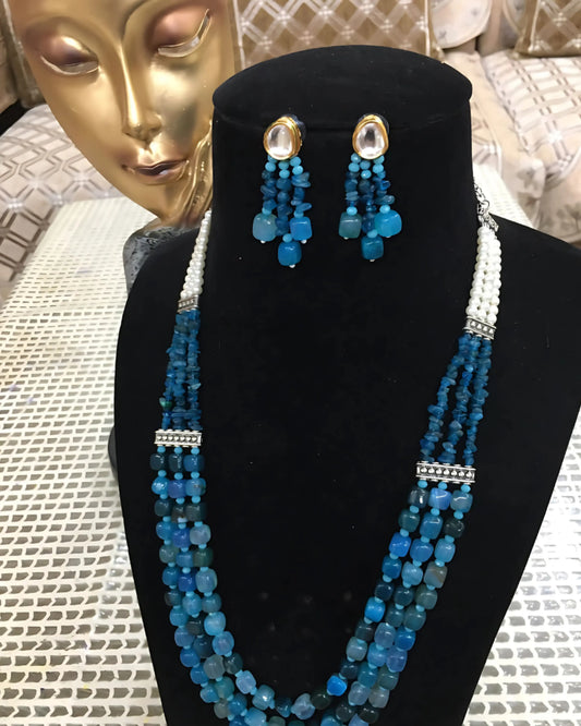Royal Radiance Gemstone Necklace Set Zestro