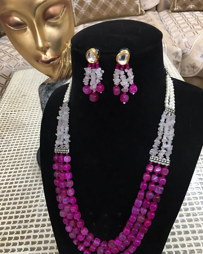 Royal Radiance Gemstone Necklace Set