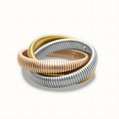 Serpent Twist Trio Bracelet